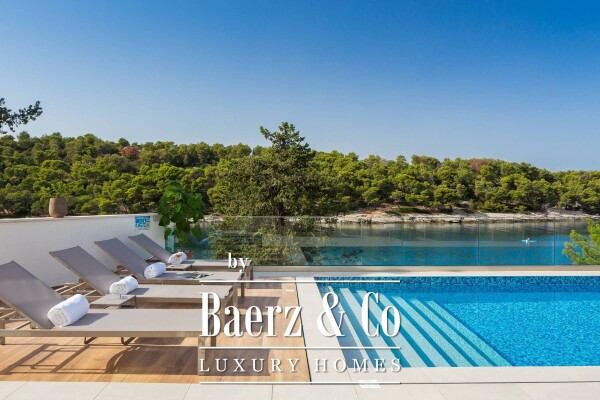 photo 1 Brac, modern villa with pool located in a natural bay