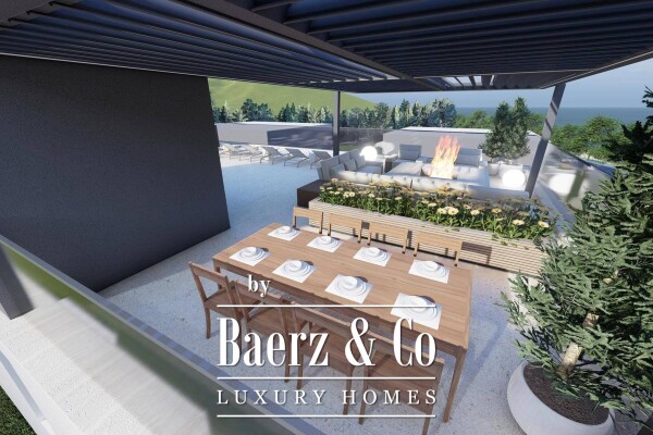 photo 9 Zadar, Sukošan, beautiful penthouse with roof terrace, first row by the sea, NKP 249.10 m2