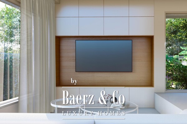 photo 8 Kaštel Novi, modern villa under construction with pool and sea view.