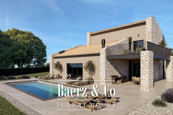 photo 5 Istria, Mrgani, modern villa under construction with a view of the Lim Bay