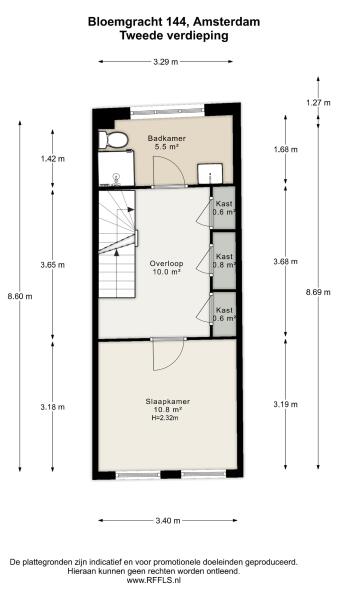 Floor Plan 3 - Bloemgracht 144