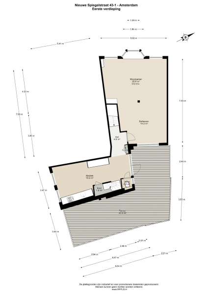 Floor Plan 3 - Nieuwe Spiegelstraat 43 1