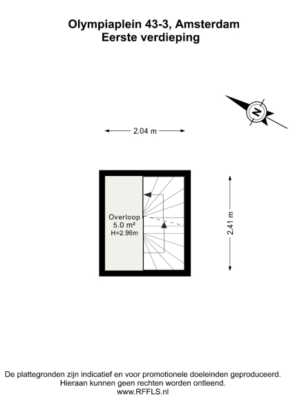 Floor Plan 1 - Olympiaplein 43 B