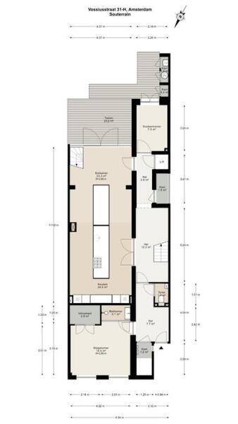 Floor Plan 5 - Vossiusstraat 31 H