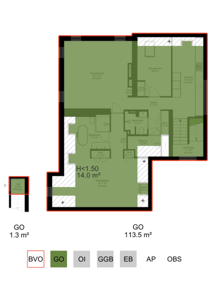 Floor Plan 5 - Tesselschadestraat 31 H