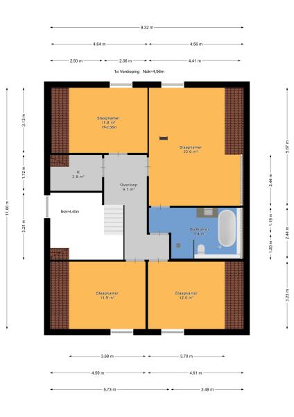 Floor Plan 3 - Tweede Bloksweg 38 F