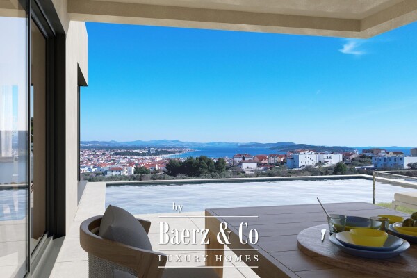 photo 4 Vodice, luxury semi-detached villa with a swimming pool and panoramic sea views