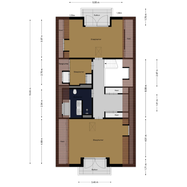 Floor Plan 2 - Diepenbrockstraat 11